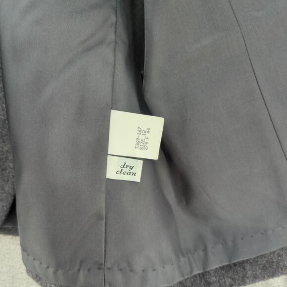 VTG Pendleton Blazer Womens 12 Gray Wool USA Oversized Workwear Career Classic - Picture 10 of 10